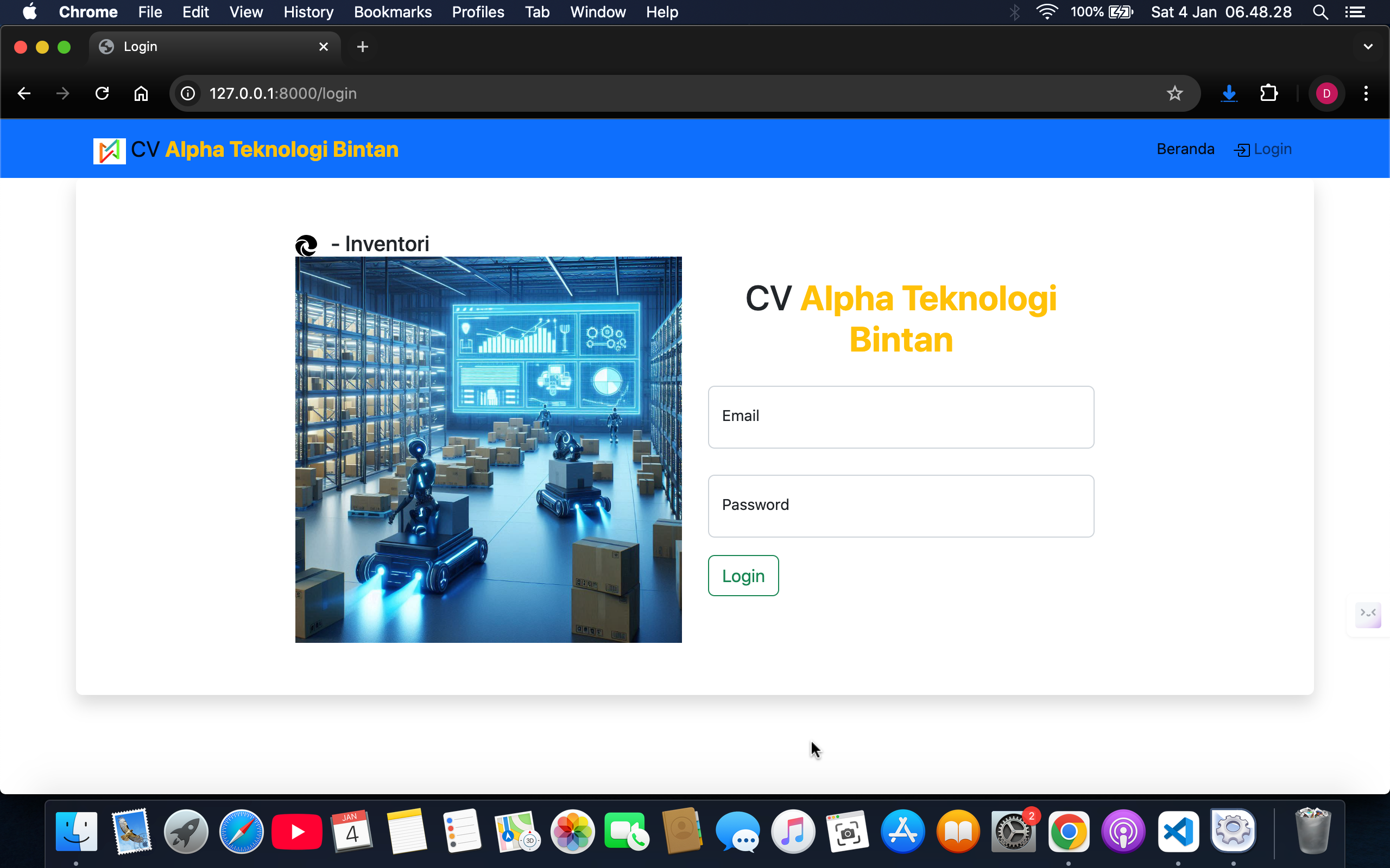 E - Inventory Berbasis Web